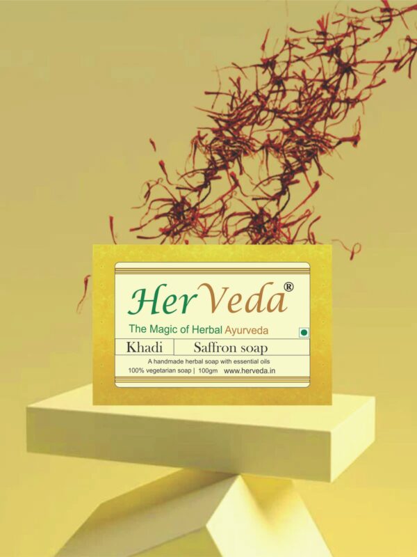 HerVeda Saffron handmade Soap