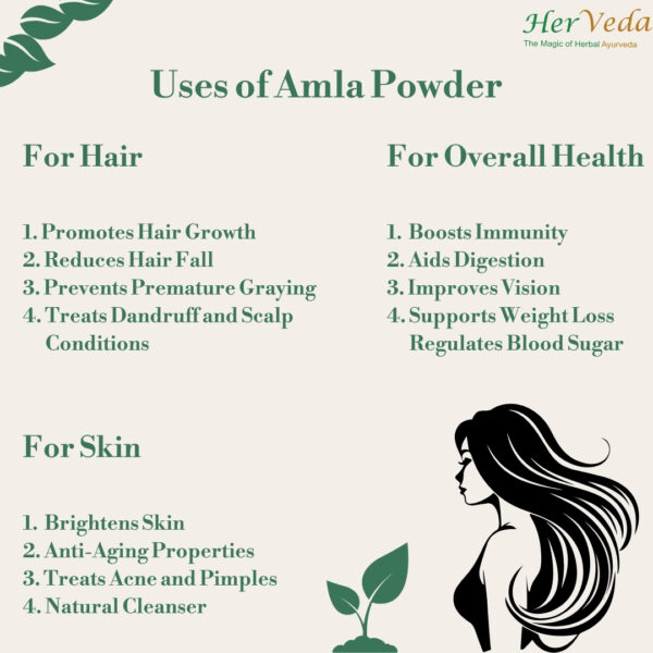 HerVeda Natural Amla Fruit Powder - Image 3